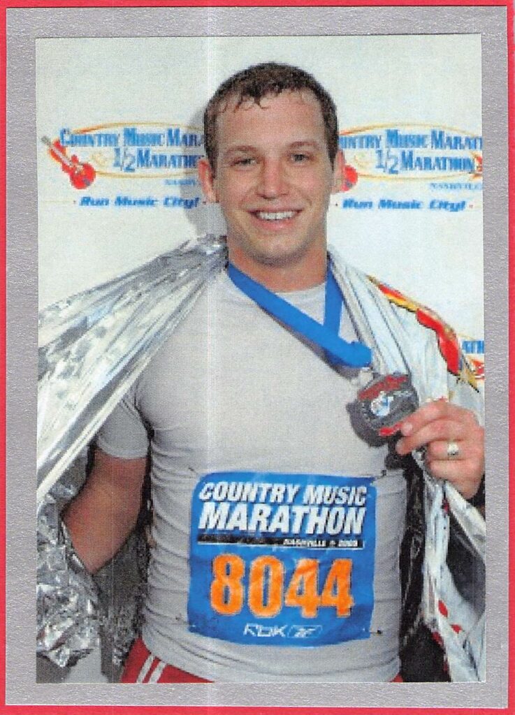 Josh marathon medal